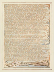 Jerusalem Sein westlicher Himmel..., Tafel 31, aus Jerusalem die Emanation des Riesen Albion von William Blake, 1804-1820